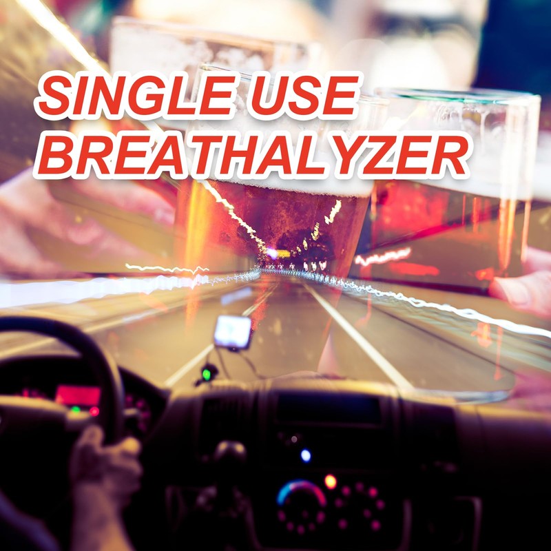 AssuTest Breathalyzers for Alcohol, Single-Use Disposable Breath Alcohol Analyzer 4-Level