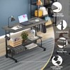 Height Adjustable Standing Desk with Power Outlets, 39" Manual Stand