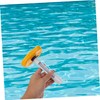 Kisangel 2pcs Inflatable Mattress Thermometer Floating Pool Thermometer Plastic Sturdy