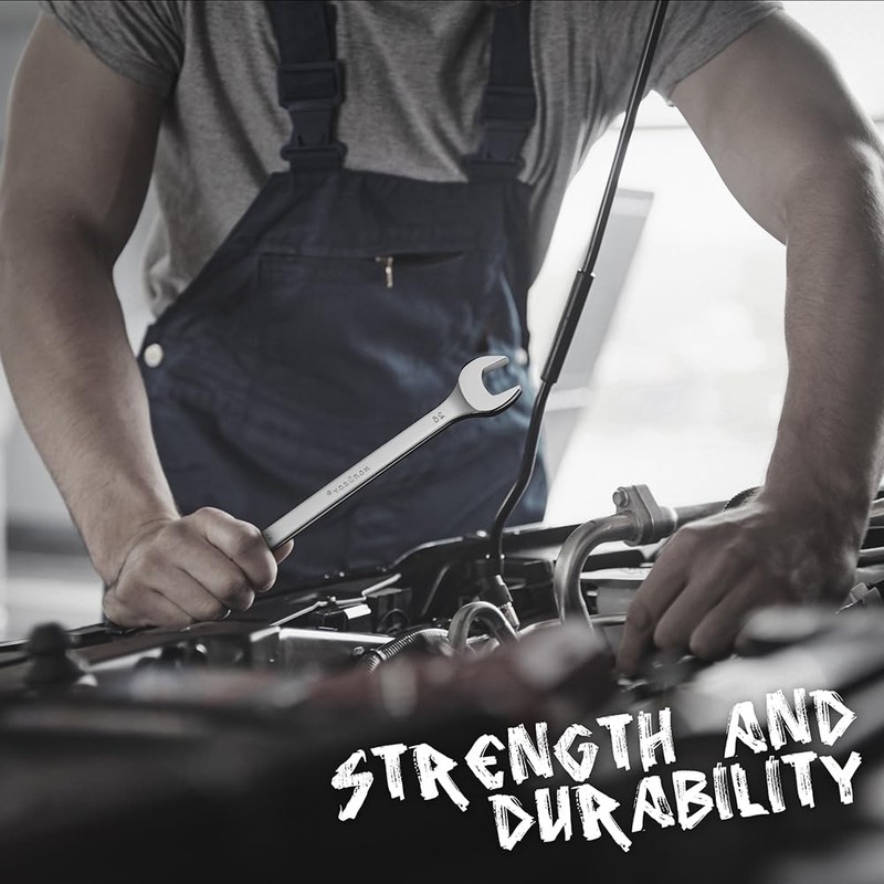 HORUSDY Large Wrench Set with Rolling Pouch | Metric |