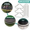 Totority 30Pcs Metal Triangle Buckles for Trampoline Replacement Portable Trampoline