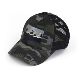 C.C Gorra De Béisbol Tipo Camionero De Malla Ajustable con Cola De Caballo Y Moño Alto Desordenado