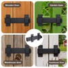 7.5" Sliding Gate Latch, Heavy Duty Door Latch with Padlock