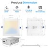 HONZIN 1 Pack 8 Inch Square LED Recessed Lighting, Ultra-Thin