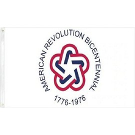 3X5 AMERICAN BICENTENNIAL 1776-1976 WHITE USA FLAG 100D BANNER GROMMETS Premium Quality Fade Resistant Flag Banner