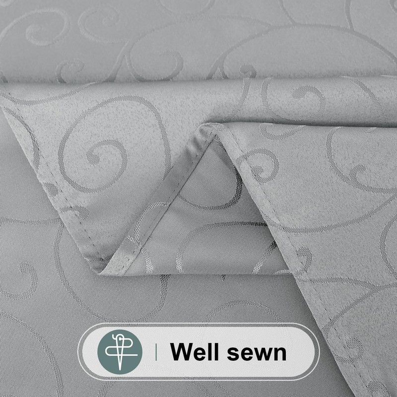 Homaxy Table Cloth Rectangular 140x300 cm, Washable Polyester Jacquard Tablecloth,