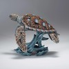 Enesco Edge Sculpture Sea Turtle on Wave Miniature Figurine, 4.73