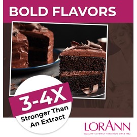 LorAnn Oils Super Strength Flavoring - Used For Candy Making, Flavoring Extracts, Baking, Hard Candy, and Flavor Oils - Bold, Natural Flavors 4X Stronger Than Extracts - Chocolate, 1 fl oz