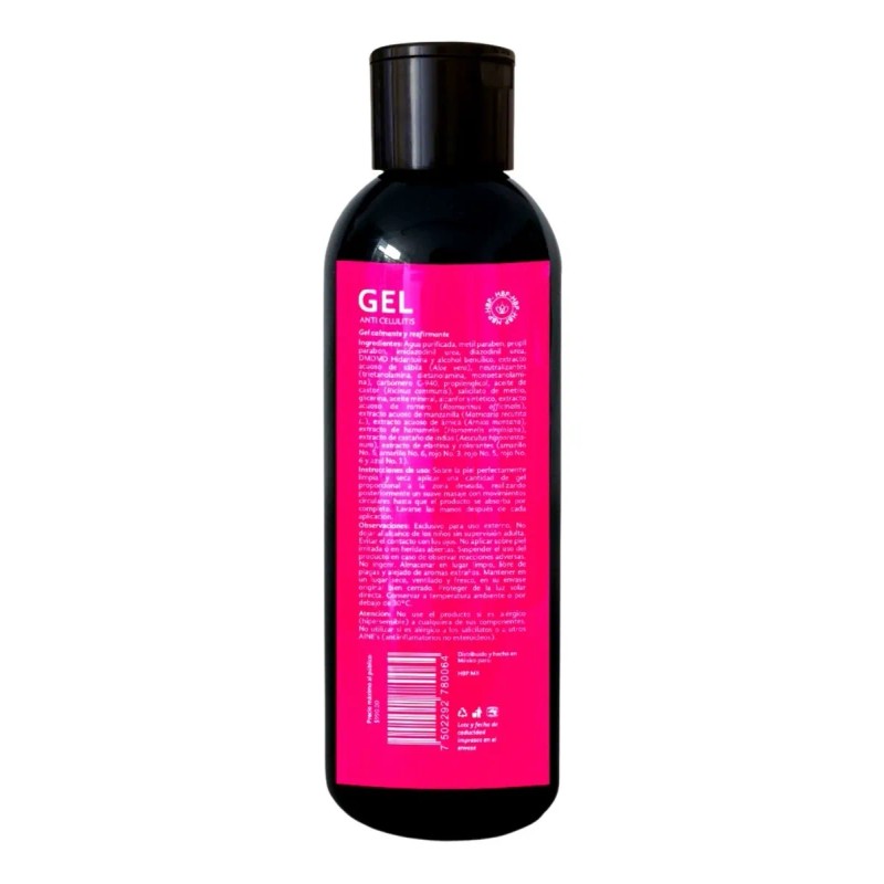 Gel Anti Celulitis Hbp.mx Línea Corporal 500g