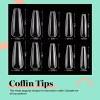 Beetles Gel Polish Tips Para Uñas 500pzs Coffin Transparente Con