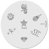 Konad Stamping Nail Art Image Plate M14
