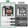 AOLEBA Baseball Lineup Board for Dugout,Dry Erase Magnetic Metal Baseball