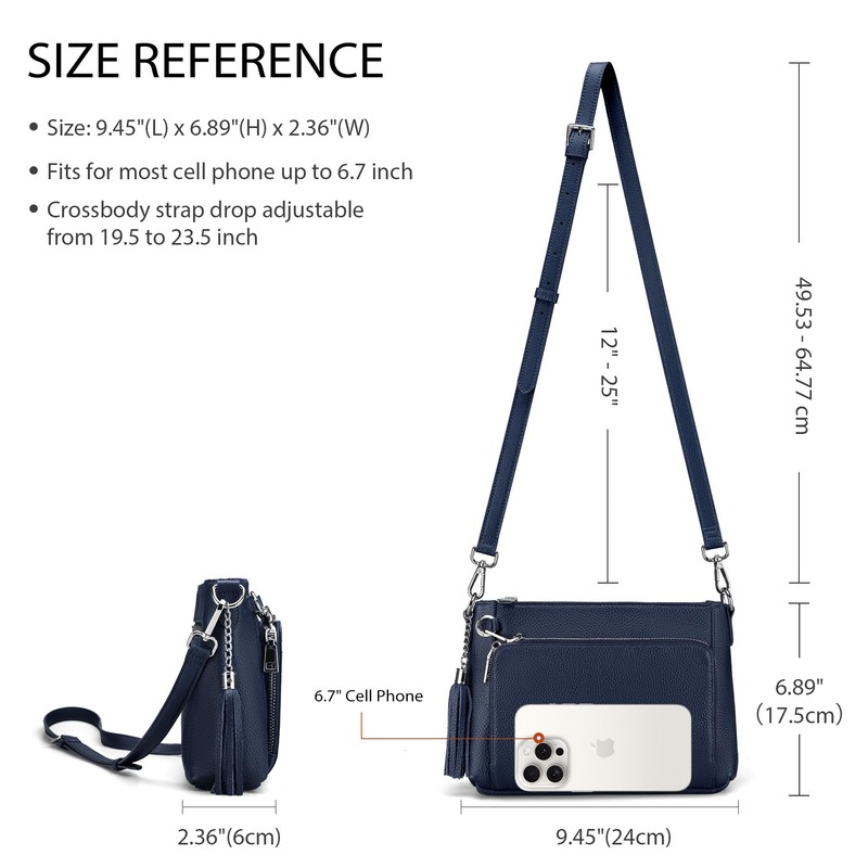 befen Genuine Leather Crossbody Bag Medium Shoulder Bag Anti Theft