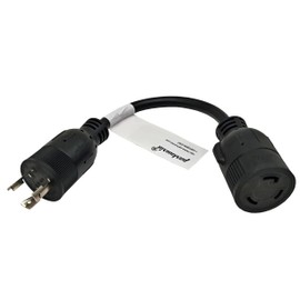 Parkworld 65405 NEMA L6-20P to L5-30R Adapter Cord, Output 20amp 125volt 1FT.