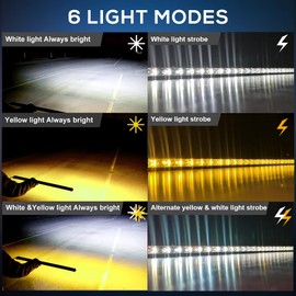 CO LIGHT Led Light Bar Single 50 inch Slim Single Row Lightbar Driving Combo Beam Off Road Fog Work Lights with Mounting Brackets & 6D Reflectors for Truck, Car, Cabin, Boat, ATV, UTV