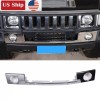 carpart2021 Chrome Silver Front Bumper Cover Lower Grille Trim Panel
