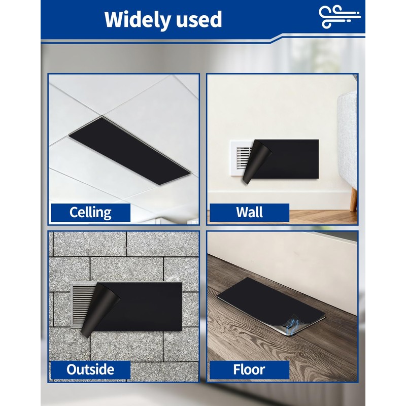 2 PCS Magnetic Vent Covers 5.5"X12" - Strong Magnetic Air