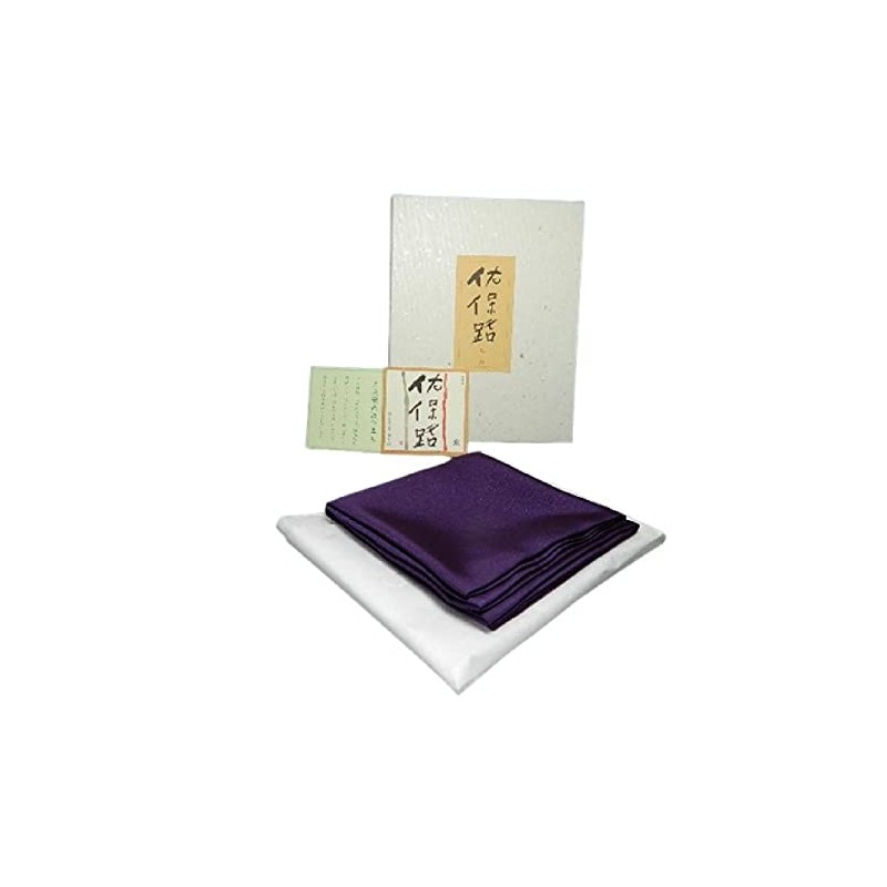 茶道具 Piece Extra (Over)/Silk Fabric (100% Silk) Purple for Men