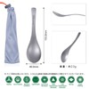 Boundless Voyage Ti1067T Titanium Spoon, Forenge Spoon, Tableware, Shallow Cookware,