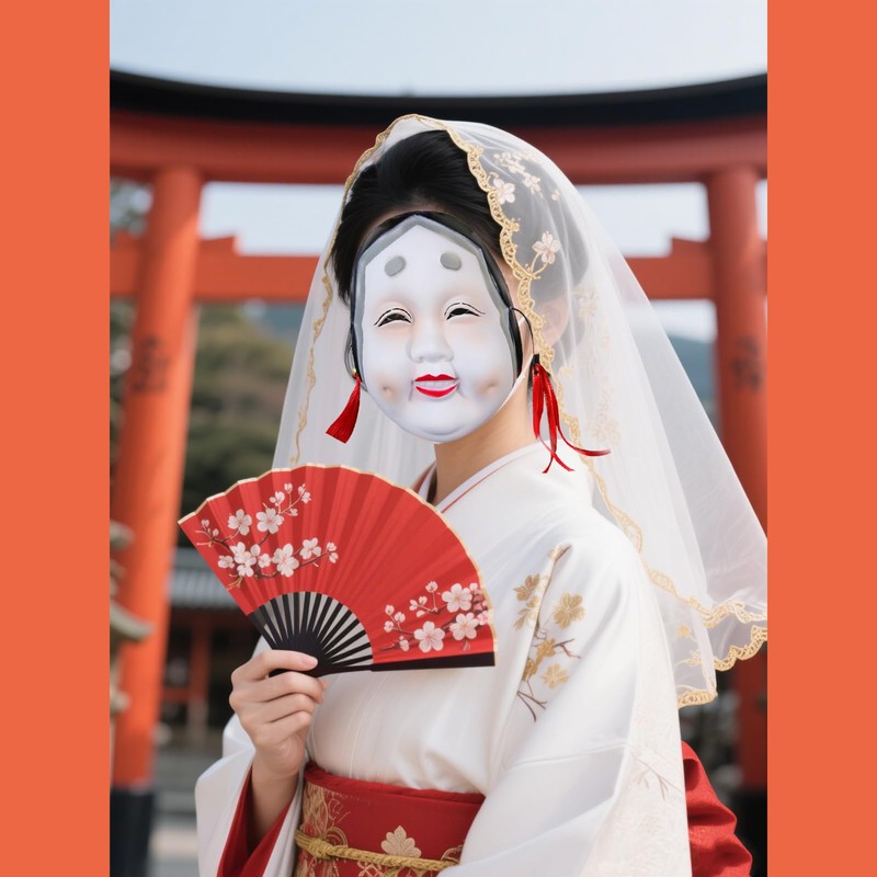 [YINKE] ひょっとこ おかめお面セット 縁日 祭り コスプレ ハロウィン イベント パティー