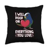 Poop On Everything You Love I White-capped Pionus Parrot Throw