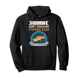 Alligator Gar Fishing Spot Rod and Reel Combo Alligator Gar Pullover Hoodie