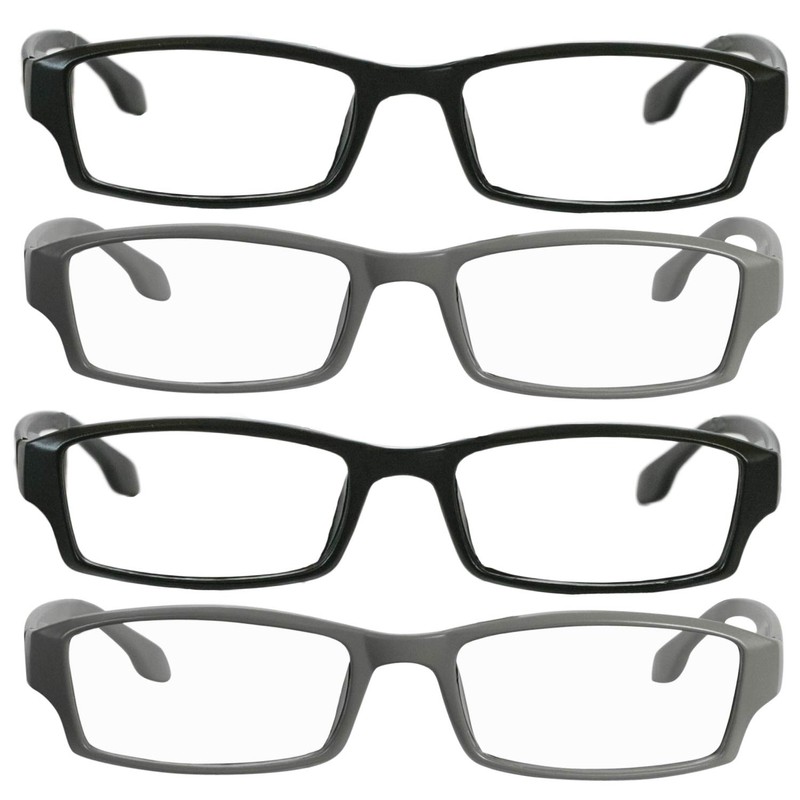 Reading Glasses - 9501HP - 4 - 2FlatBlack & 2FlatGray-