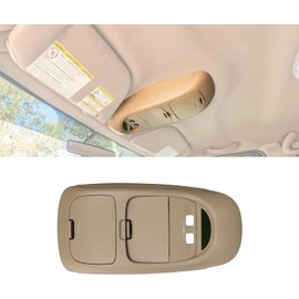 YURLOCY Overhead Console Assembly w/o Sunroof | Compatible with 2002-2004 Ford Super Duty F250 F350 F450 F550 Truck | Replaces 2C3Z-25519A70-AAC Interior Ceiling Console Panel (TAN)