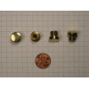 BALDWIN #1035.030.ITIP BUTTON HINGE FINIAL REPLACEMENTS, SOLID BRASS,POLISHED