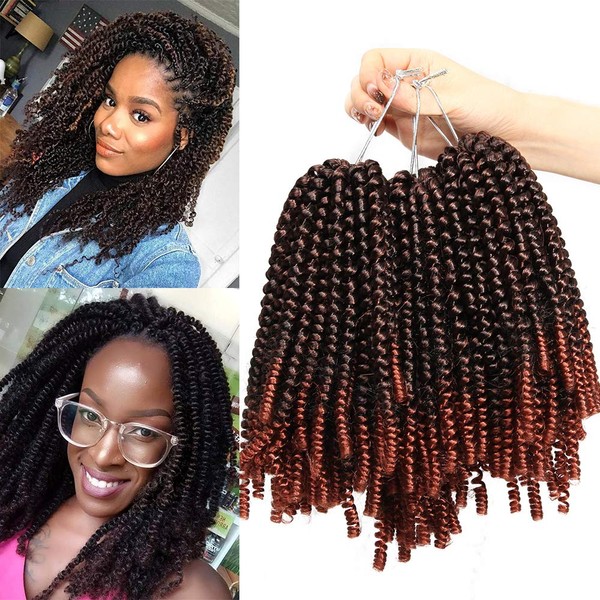 8 Inch Spring Twist Hair Afro Crochet Braids Curly Twists