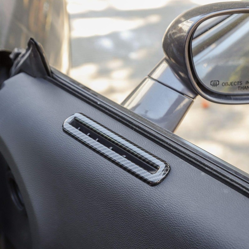 Interior Door Vent Cover Trim for Dodge Challenger 2015-2020 Carbon
