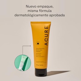 Acure | Rutina Ultra Hidratante con Nutrientes Botánicos Limpiador Hidratante con Adaptógenos (118ml) y Crema Hidratante por 12 Horas (30ml)