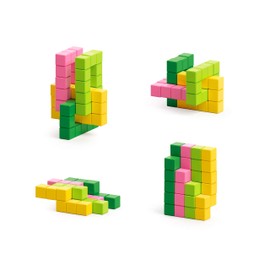PIXIO Tropic - Tiny Magnetic Building Blocks in Pixel Art Style with Free App - 8 mm Building Cube with 6 Inner Magnets - Creative Toy from 6 Years Boys and Girls