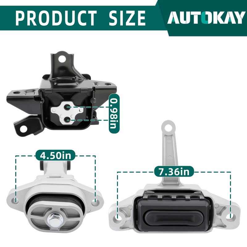 AUTOKAY 21830-AA200 21810-AA000 21950-F2000 Engine Mounts & Automatic Transmission Mount