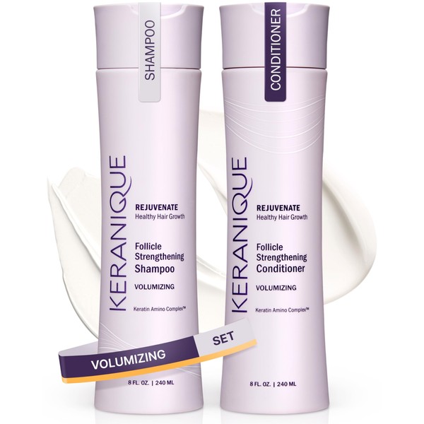 Keranique Keranique Volumizing Shampoo and Conditioner Set for Hair Repair