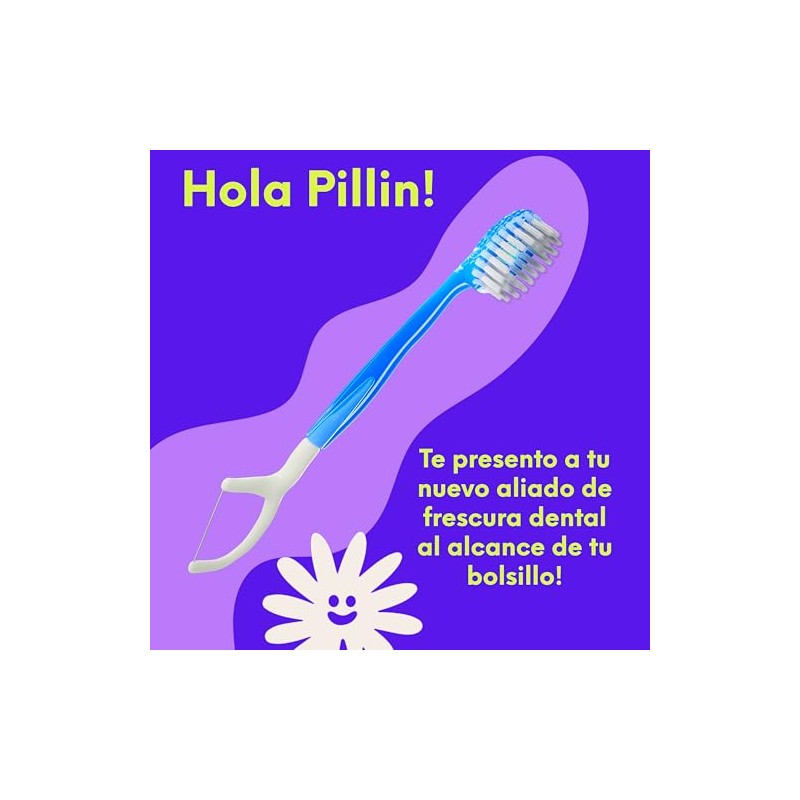 Pillo Cepillo de Dientes Mini desechable con pasta integrada -