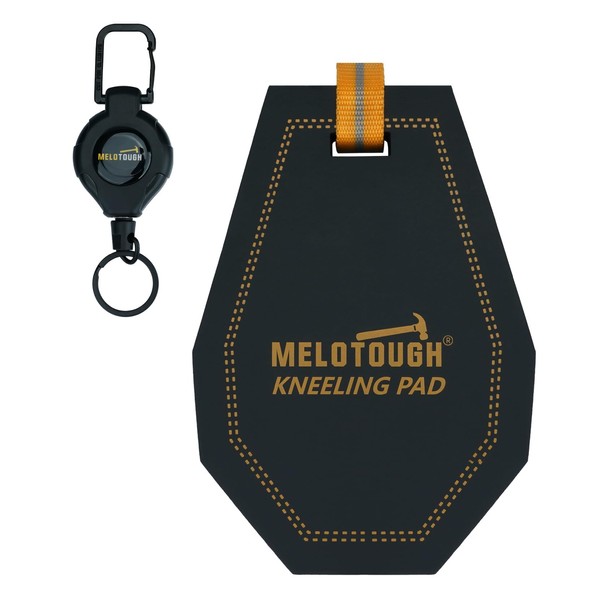 MELOTOUGH Mini Kneeling Pads with Badge Reel for Work, 1"