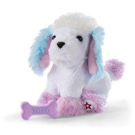 American Girl Truly Me Tropical Taffy Poodle Pet with Pink Bow and Dog Bone Toy, for Ages 6+