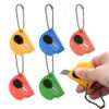6 pack Mini Portable Utility Office Keychain with auto Retractable