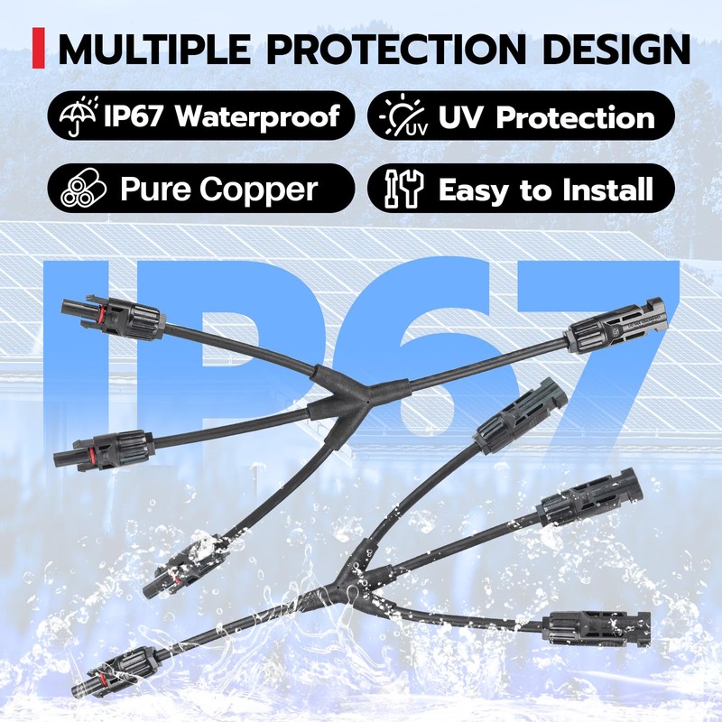 HCOVTXR Solar Connectors Y Branch 1 to 3,30A 1000V Solar