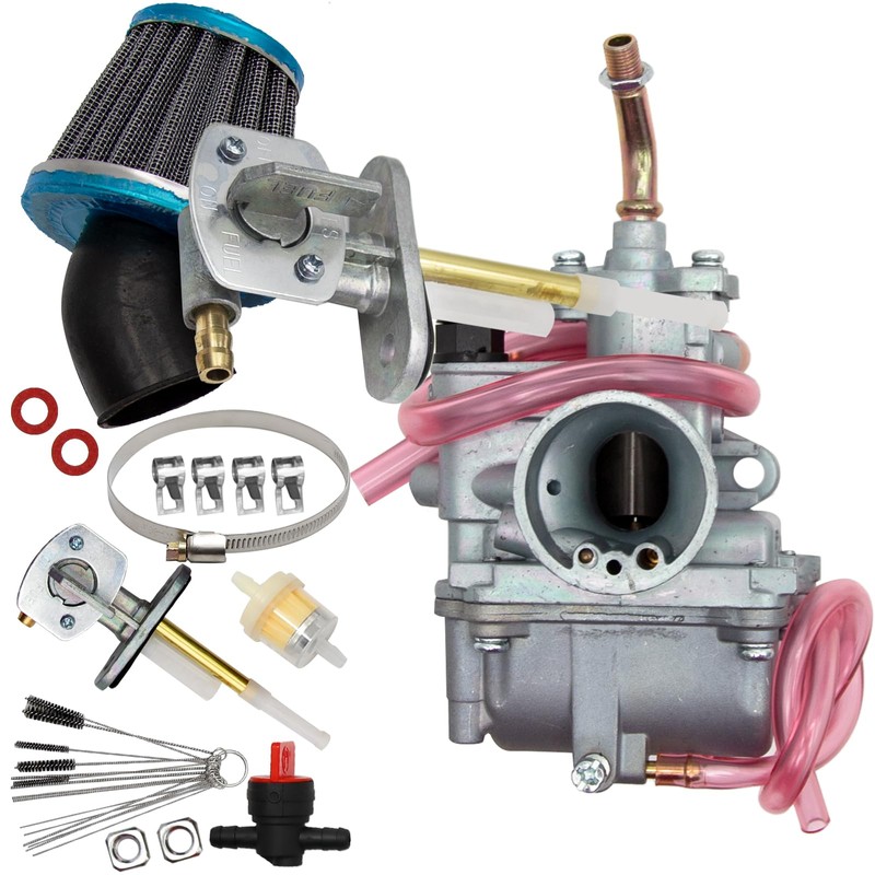Aynaxcol 5HN-14101-00-00 TTR90 Carburetor with Air Filter and Valve Petcock