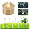 10pcs Brass Misting Nozzles Fog Sprinkler Head for Factory Site
