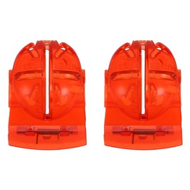 PATIKIL Golf Ball Line Marker Tool, 2pcs Golf Ball Alignment Marking Tool Line Marker Stencil for Putting Ball Marker Red