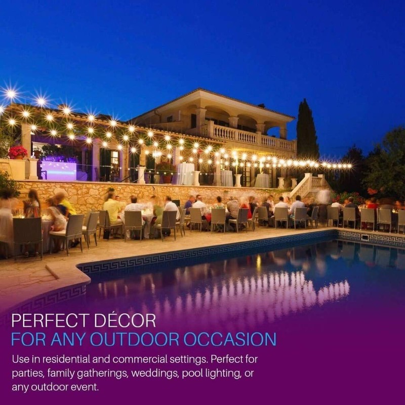 Svater Outdoor String Lights Waterproof 100 FT, LED Patio Lights