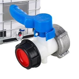 IBC Adapter Kugelhahn DN50 75mm IBC Container Klappenhahn, IBC Tank Zubehör, IBC Absperrhahn Auslaufhahn für IBC Container, Regentonne, Wassertank
