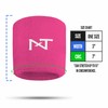 Nxtrnd Wrist Sweatbands for Football, Sold as a Pair (Pink)