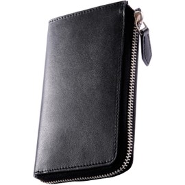 Eredita Men's Wallet, Short Long Wallet, Middle Wallet, Tochigi Leather, black