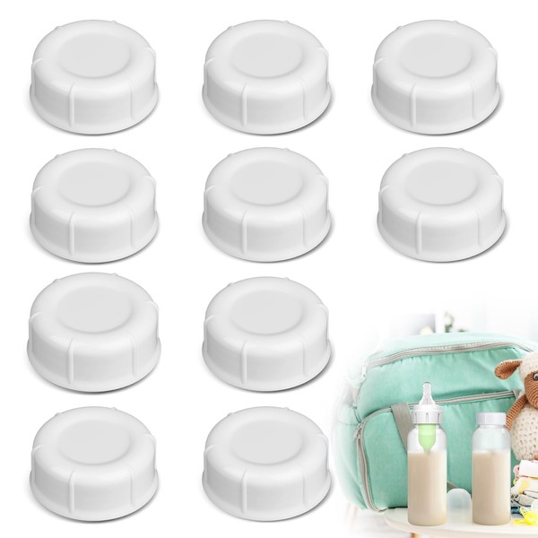 10pcs Narrow Baby Bottle Caps Compatible with Dr Brown's, Medela,