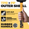 2-Pack Rubber Mallet Hammer Set， 8oz & 25mm Rubber Mallet