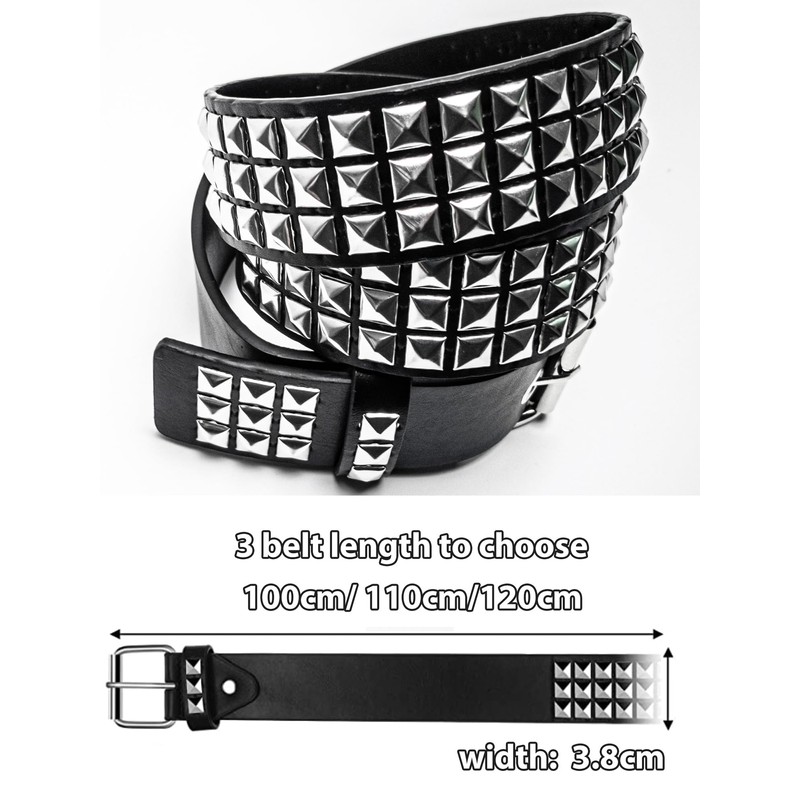 Generic Punk Studded Belt for Women Rock Threads Goth Stud